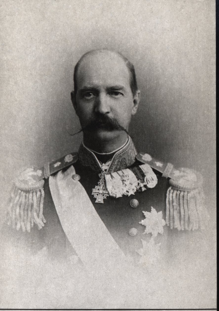 I. György görög (1845-1913), görög király portréja. alkotó: French Photographer