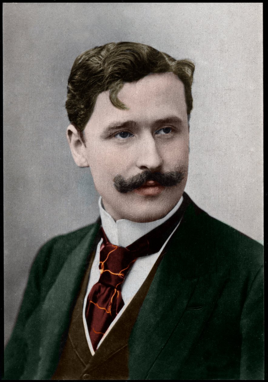 Georges Feydeau (1862-1921) francia drámaíró portréja. alkotó: French Photographer