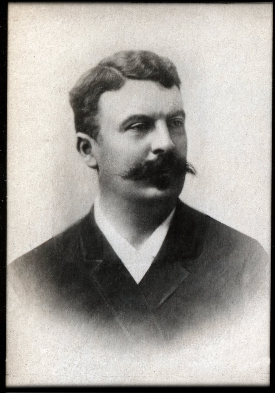 Guy de Maupassant (1850-1893) francia író portréja. alkotó: French Photographer