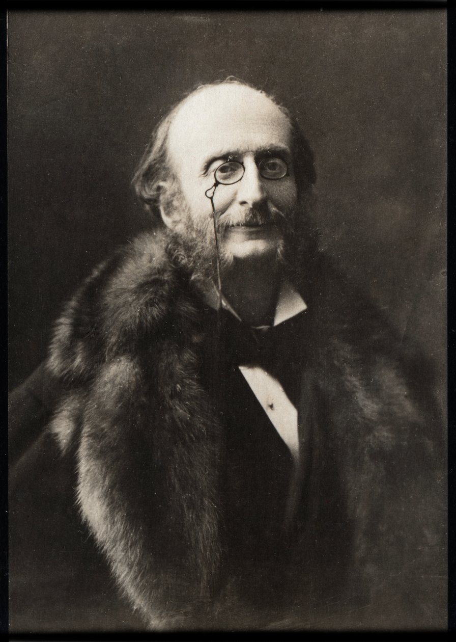 Jacques Offenbach (1819-1880) francia zeneszerző és csellóművész portréja. alkotó: French Photographer
