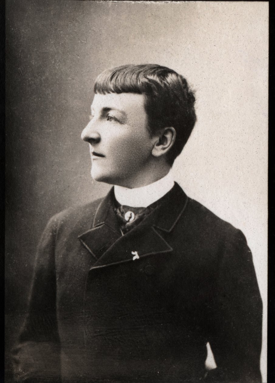 Jane Henriette Magre (1851-1916) francia régész és író portréja. alkotó: French Photographer