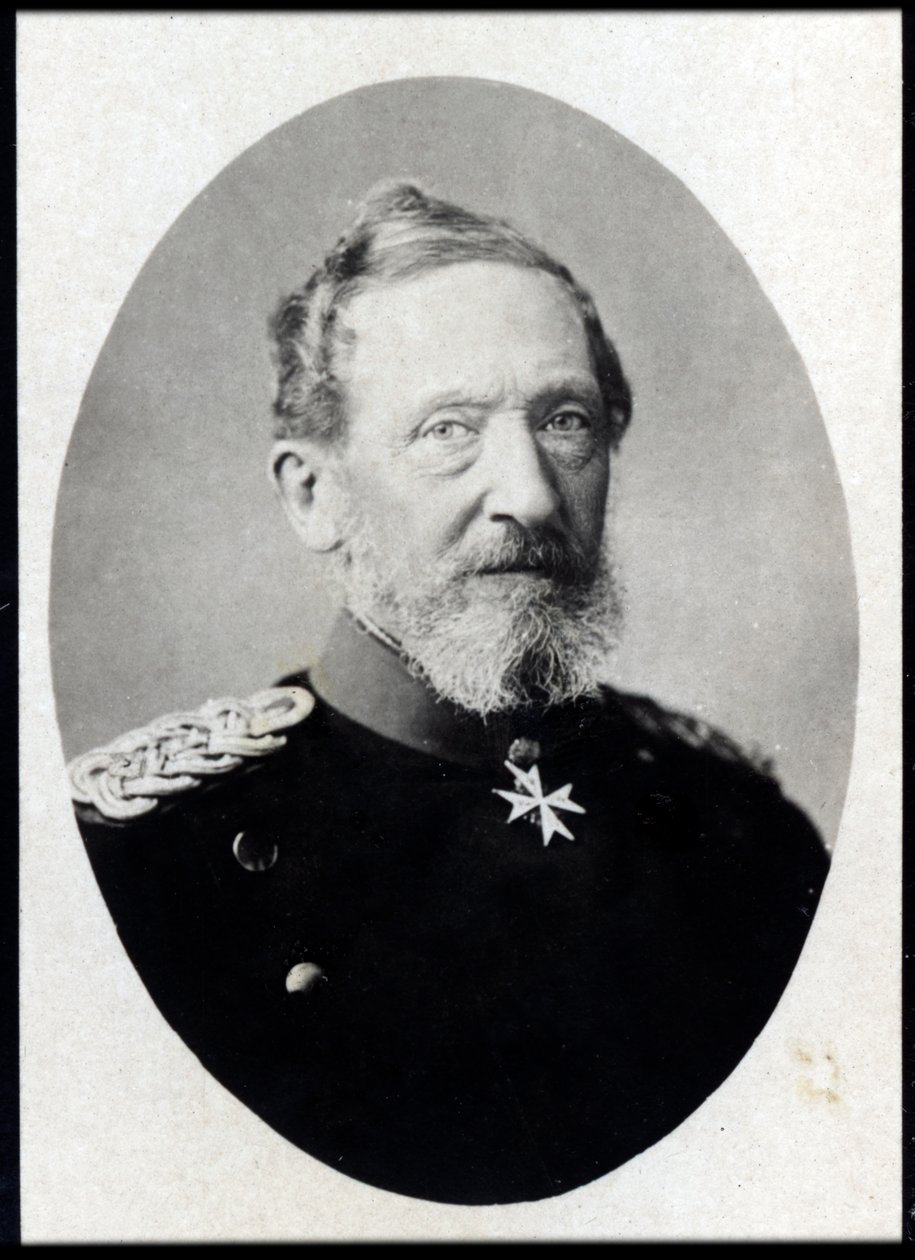 Leonhard (Leonard) Graf von Blumenthal (1810-1900), porosz marsall portréja. alkotó: French Photographer