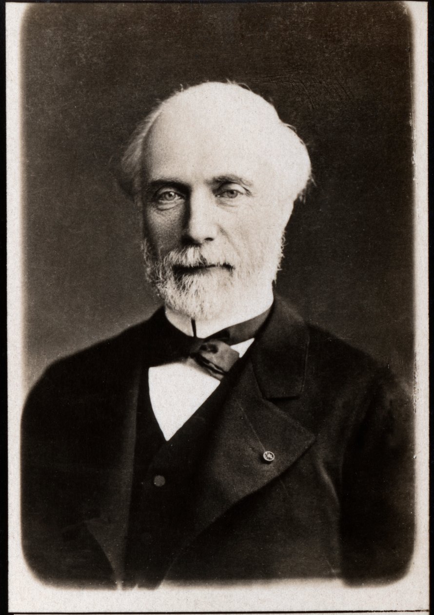 Louis Charles de Saulces de Freycinet (1828-1923) francia államférfi portréja. alkotó: French Photographer