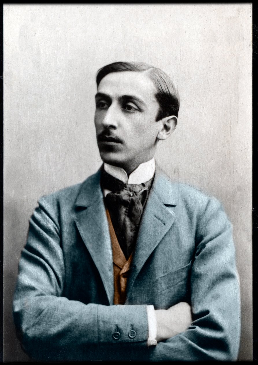 Maurice Barres (1862-1923) francia regényíró, újságíró és szocialista politikus portréja. alkotó: French Photographer