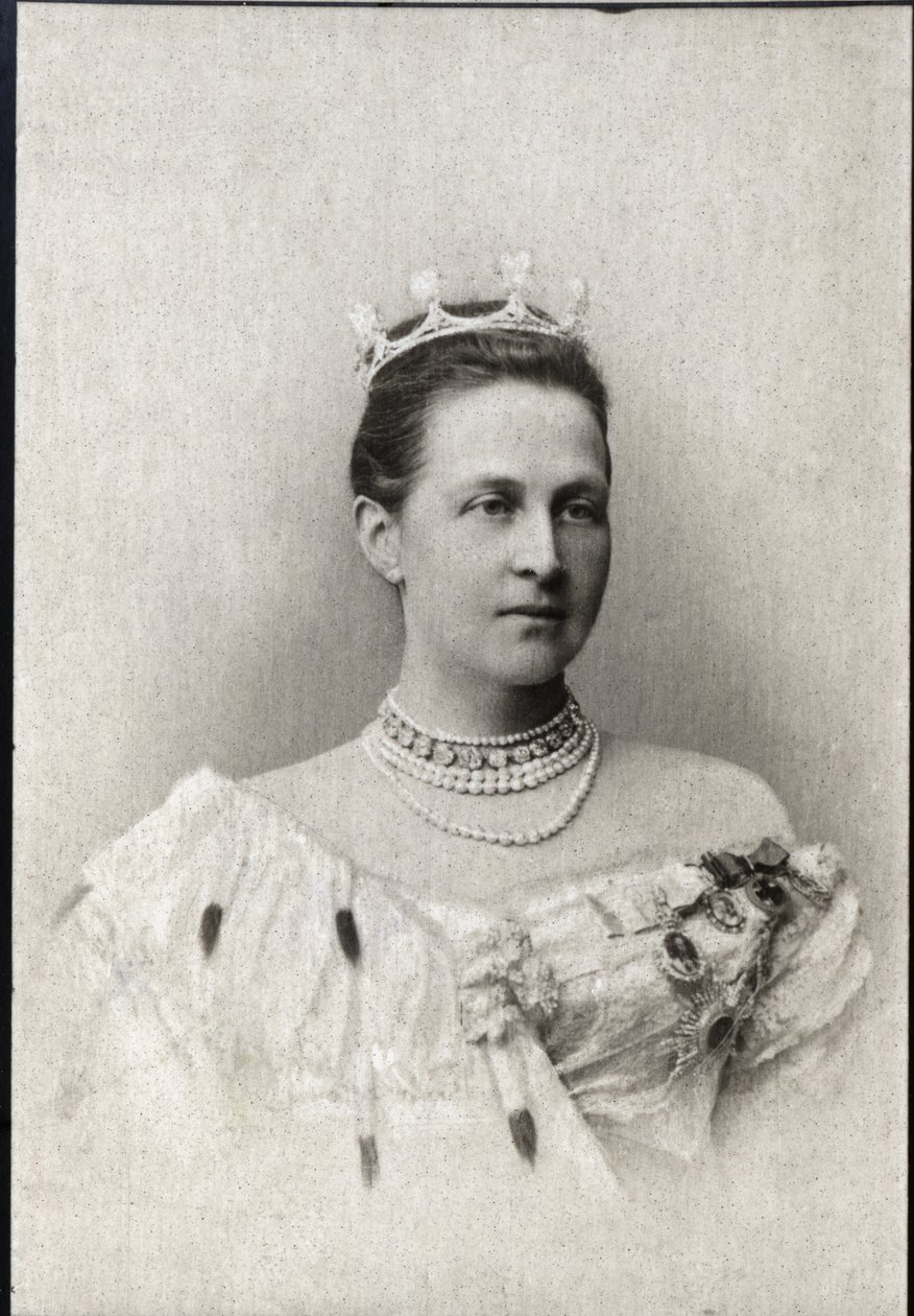 Olga Konsztantyinovna oroszországi (1851-1926), görög királynő portréja. alkotó: French Photographer
