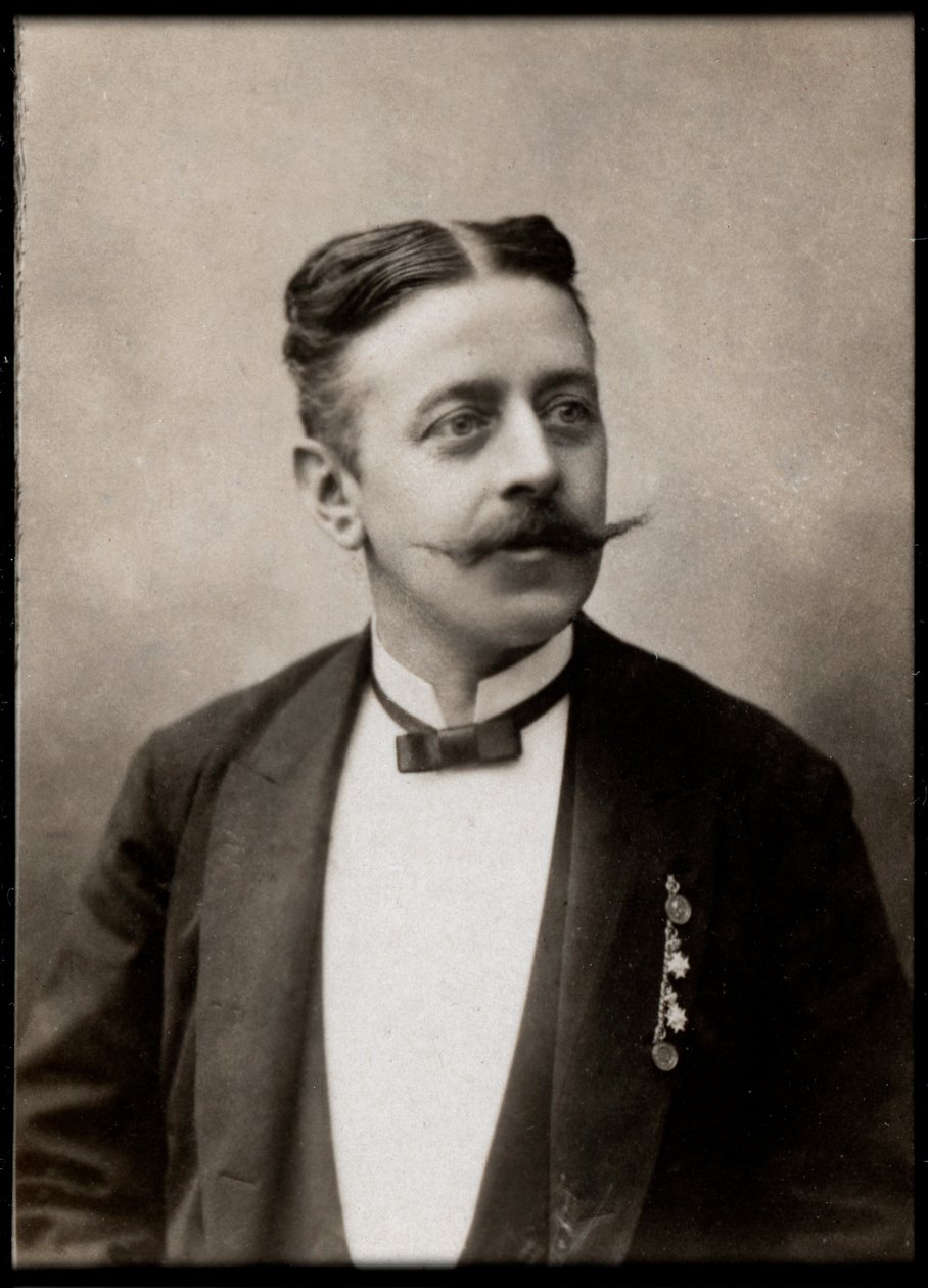 Philipp Fahrbach (1843-1894) osztrák zeneszerző portréja. alkotó: French Photographer