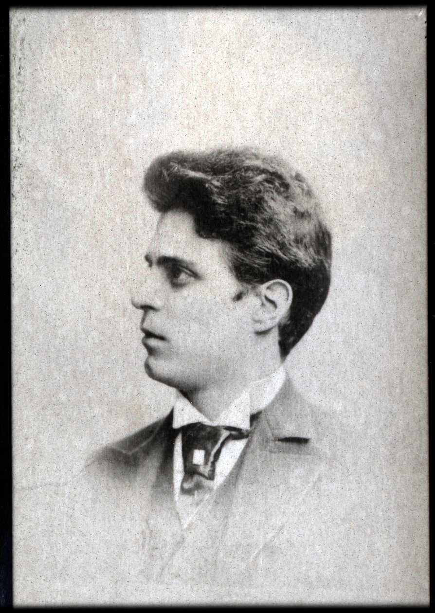 Pietro Mascagni (1863-1945) olasz zeneszerző portréja. alkotó: French Photographer