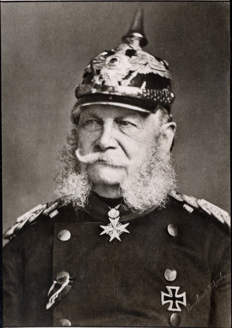 I. Vilmos (1797-1888) német császár portréja. alkotó: French Photographer
