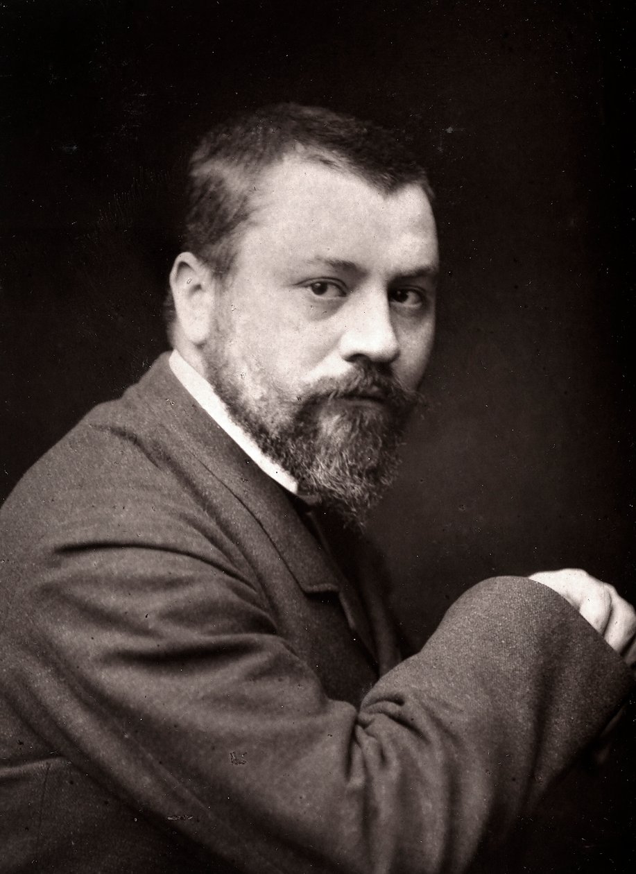 Désiré-Jules Lubin művész, akit az 1885-ös párizsi szalon alkalmából ábrázolt alkotó: French Photographer