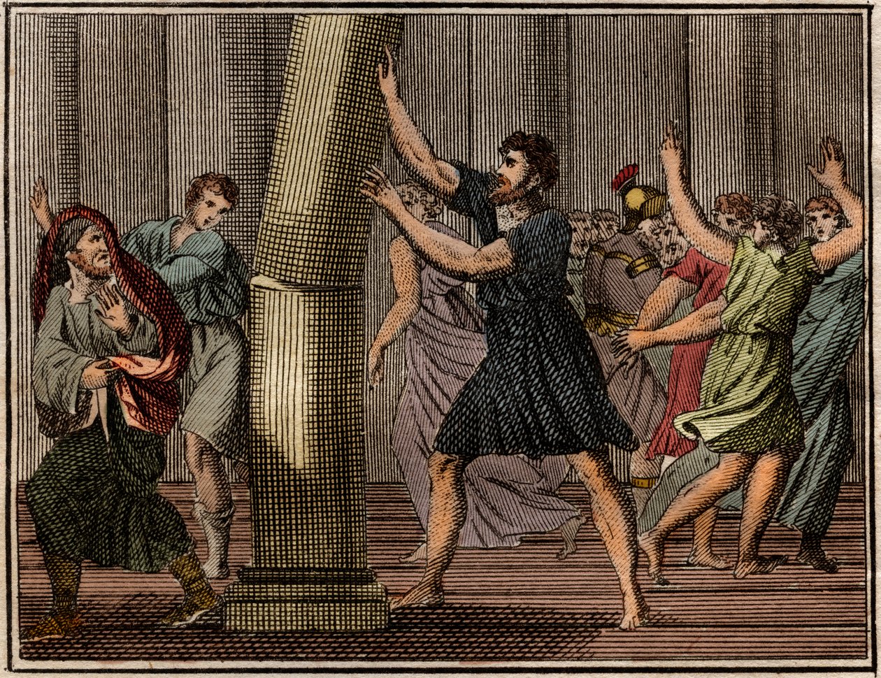 Milo of Croton (Milon de Crotone) rendkívüli ereje. alkotó: French School