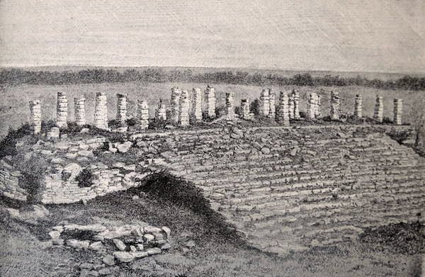 Ake nagy piramisa és galériája, az Újvilág ősi városaiból, Claude-Joseph-Desire Charnay, pub. 1887 alkotó: French School