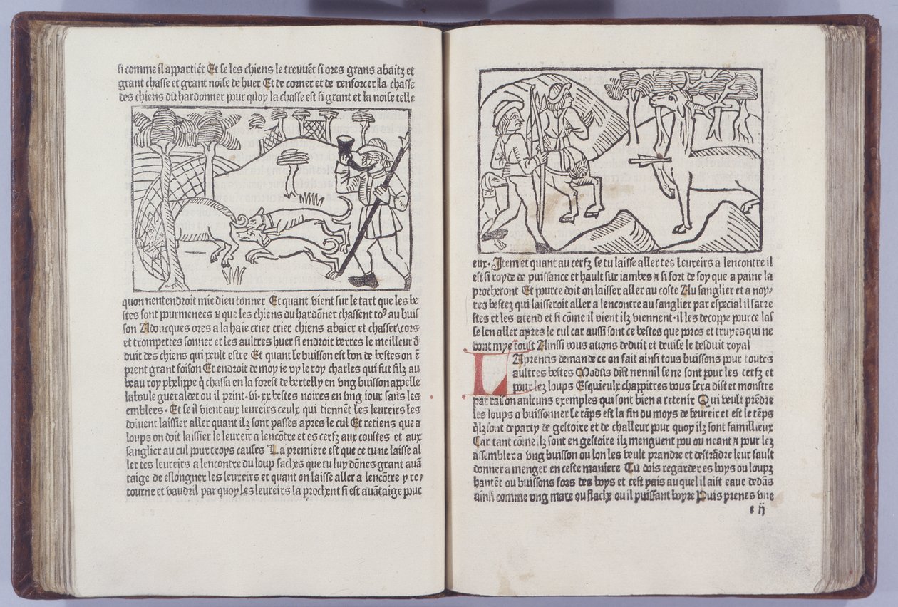 Illusztráció: Le Liurse du Roy Modus et de la Reine Racio, Henri Ferrieres, 1486 alkotó: French School