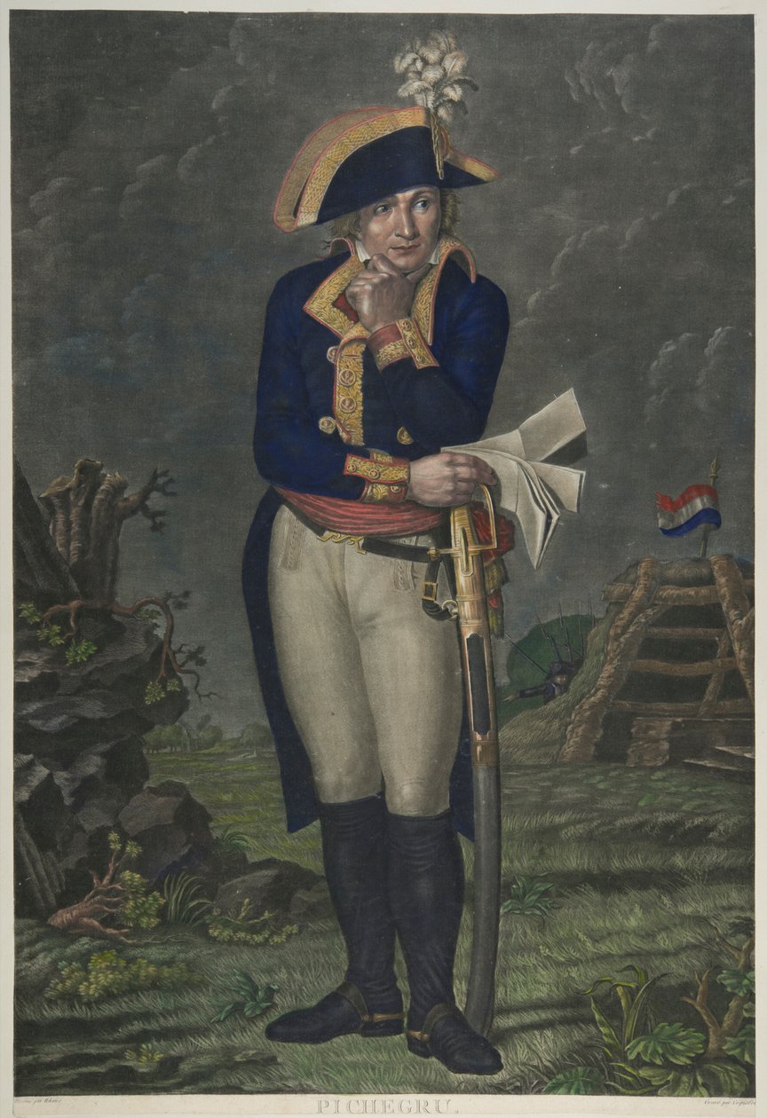 Jean-Charles Pichegru (színes metszet) alkotó: French School