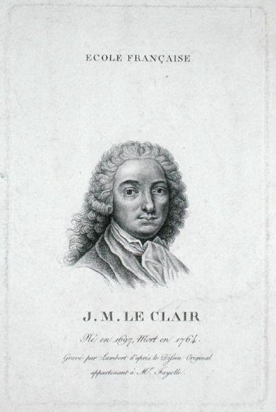 Jean-Marie Leclair (1697-1764) Lambert metszete alkotó: French School