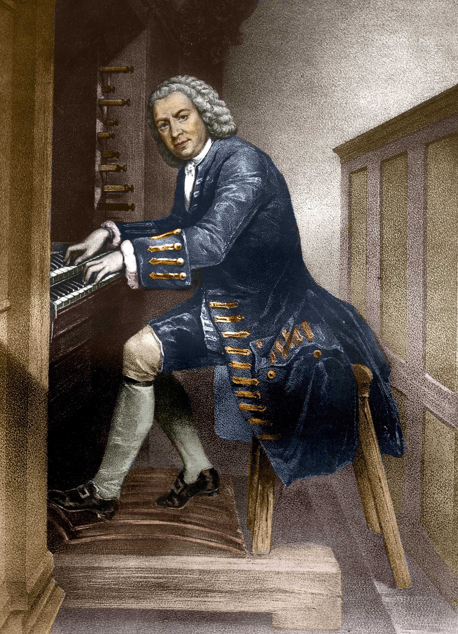 Johann Sebastian Bach orgonazik, 1881 körül alkotó: French School