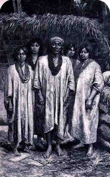Lacandon Chief és Lacandon Types, Az új világ ősi városaiból, Claude-Joseph-Desire Charnay, pub. 1887 alkotó: French School