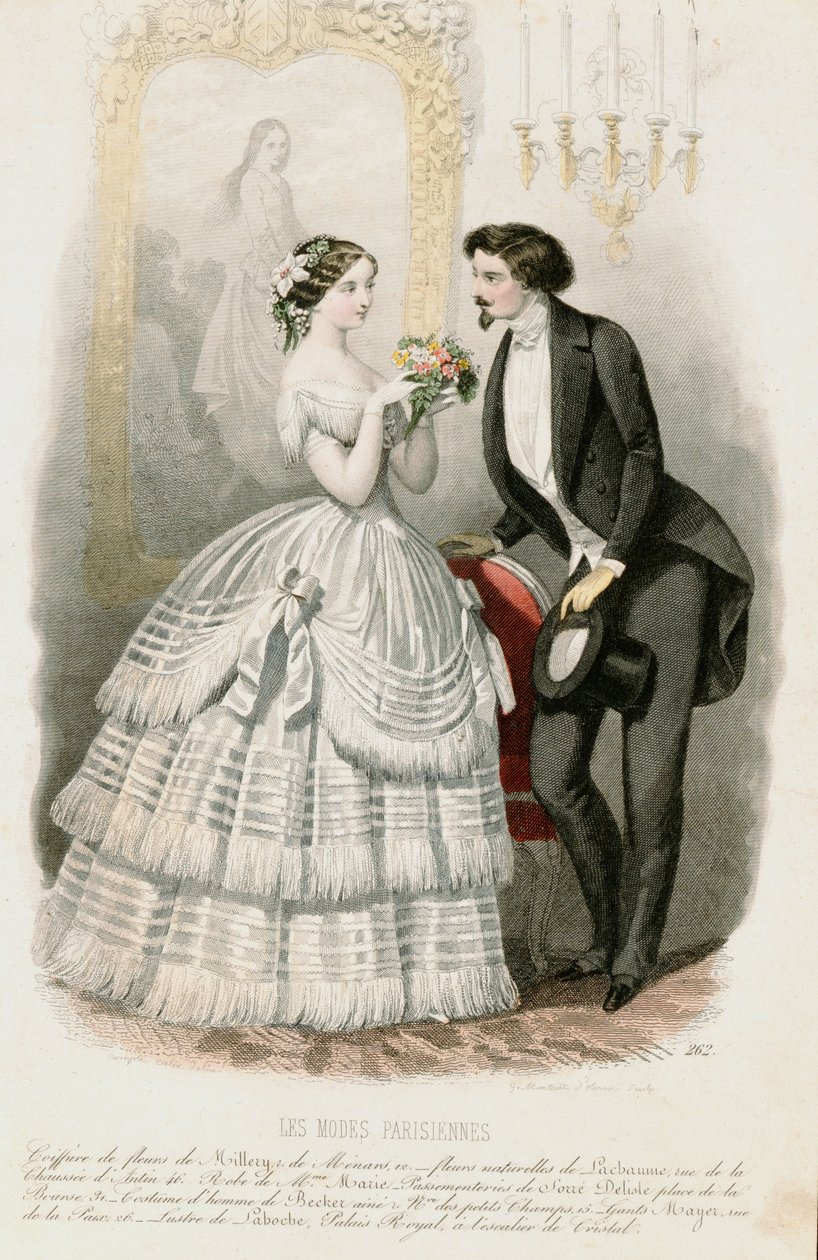 Párizsi divat, 1850 körül alkotó: French School