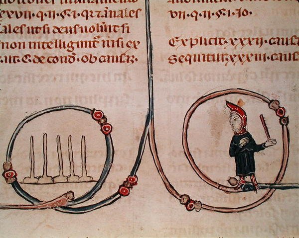 Ms 372 fol.181v Egy tekekéző férfi, a Decrets de Gratientől alkotó: French School