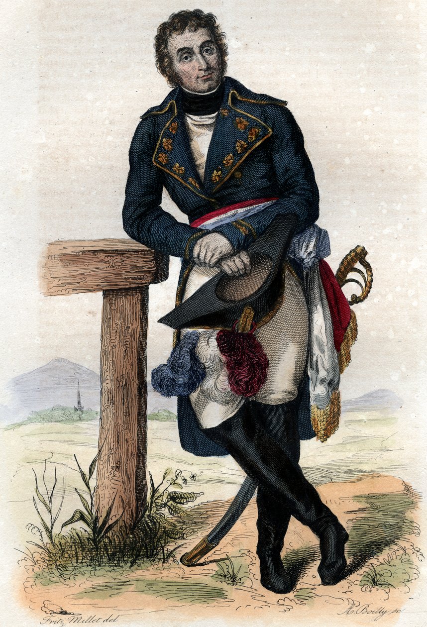 Andre Massena (1758-1817), Rivoli 1. herceg, 1. dEssling herceg, francia katonai parancsnok portréja. alkotó: French School