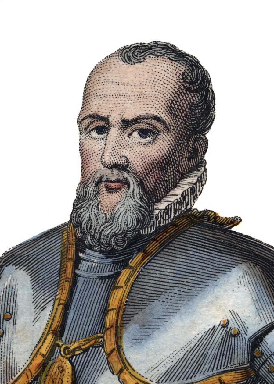 Anne de Montmorency, Montmorency herceg (1492-1567) francia katona, államférfi és diplomata portréja. alkotó: French School