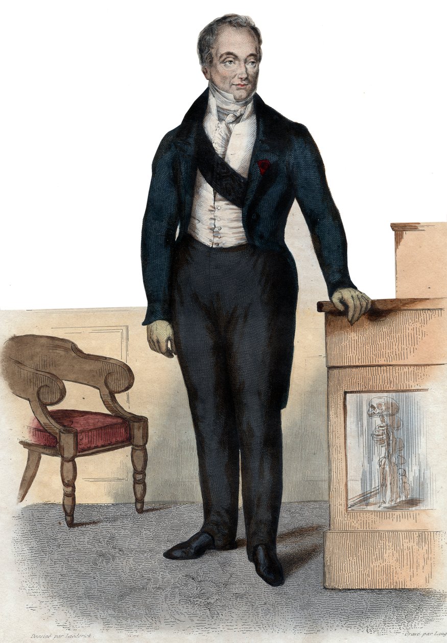 Guillaume Dupuytren báró (1777-1835) francia anatómus és katonai sebész portréja. alkotó: French School