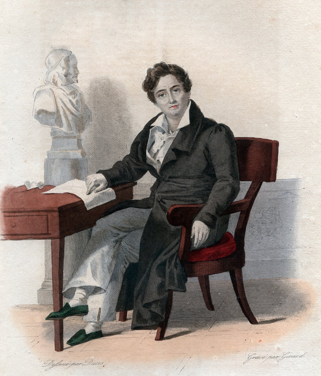 Francois Joseph Talma (1763-1826) francia színész portréja. alkotó: French School
