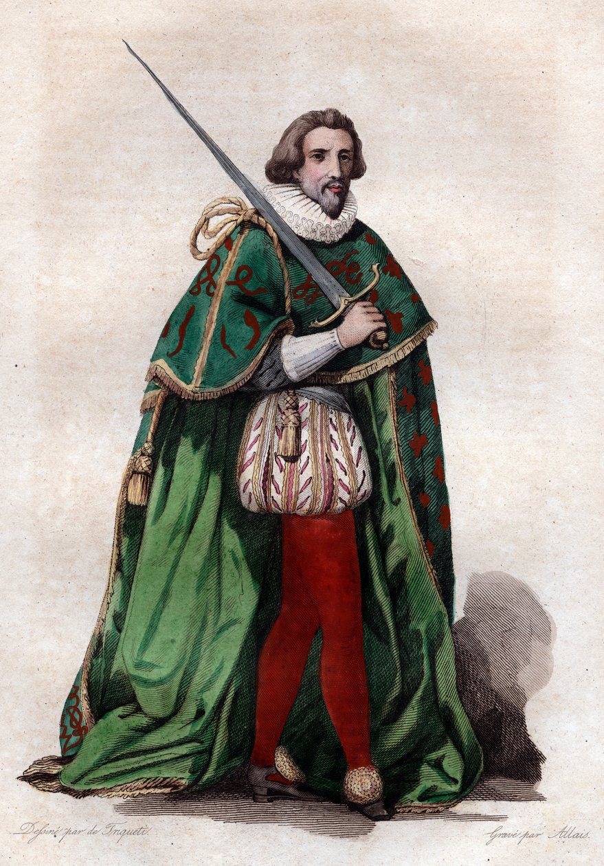 Francois de Bonne, Lesdiguieres hercege (1543-1626), francia katona és francia rendőr portréja. alkotó: French School