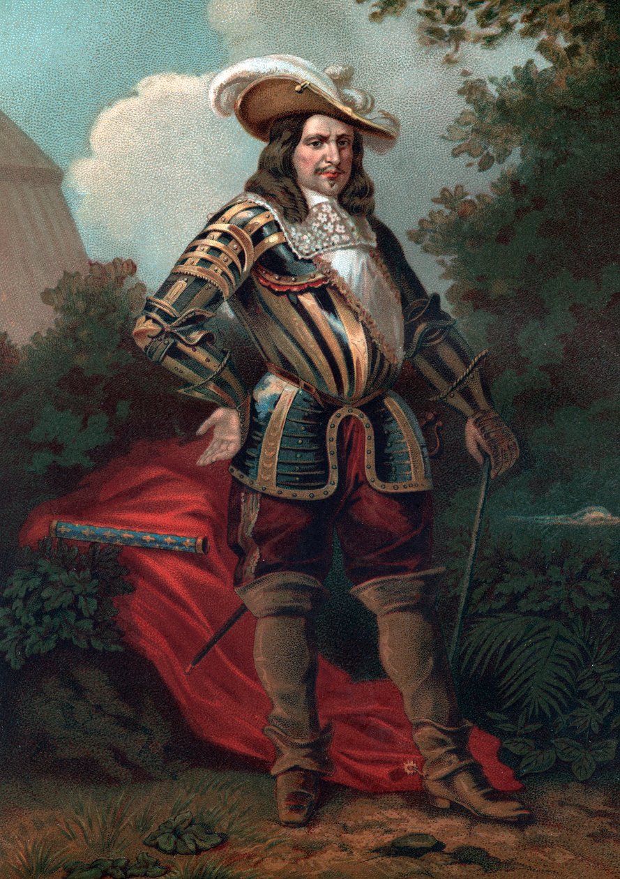 Henri de La Tour dAuvergne, Vicomte de Turenne (1611-1675), francia marsall portréja. alkotó: French School