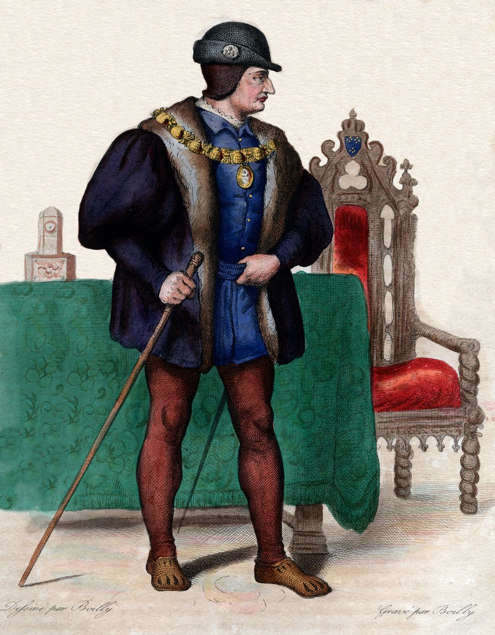 XI. Lajos francia (1423-1483), francia király portréja. alkotó: French School
