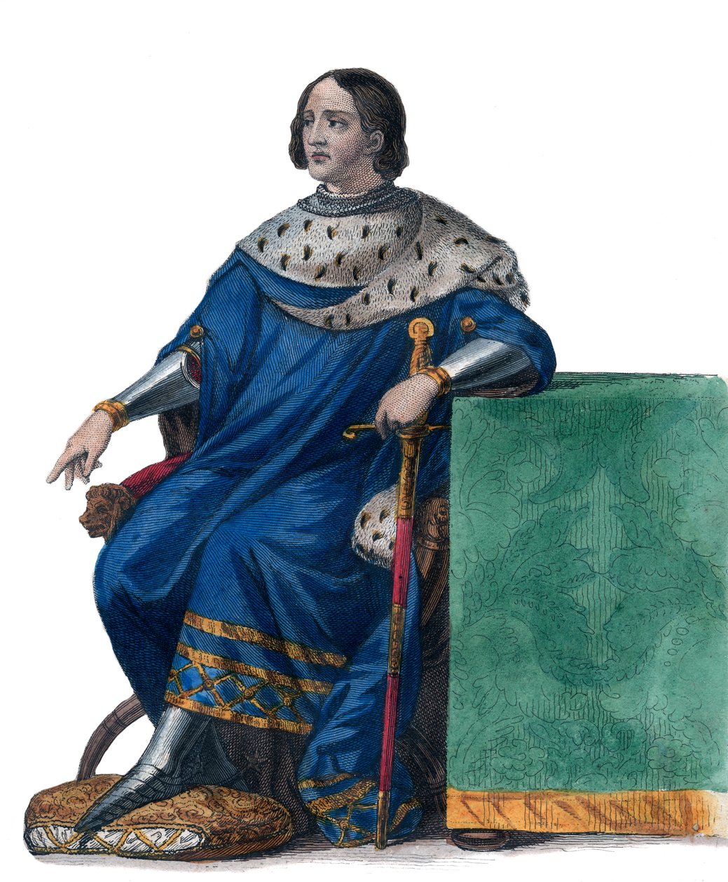 XII. Lajos francia (1462-1515), francia király portréja. alkotó: French School