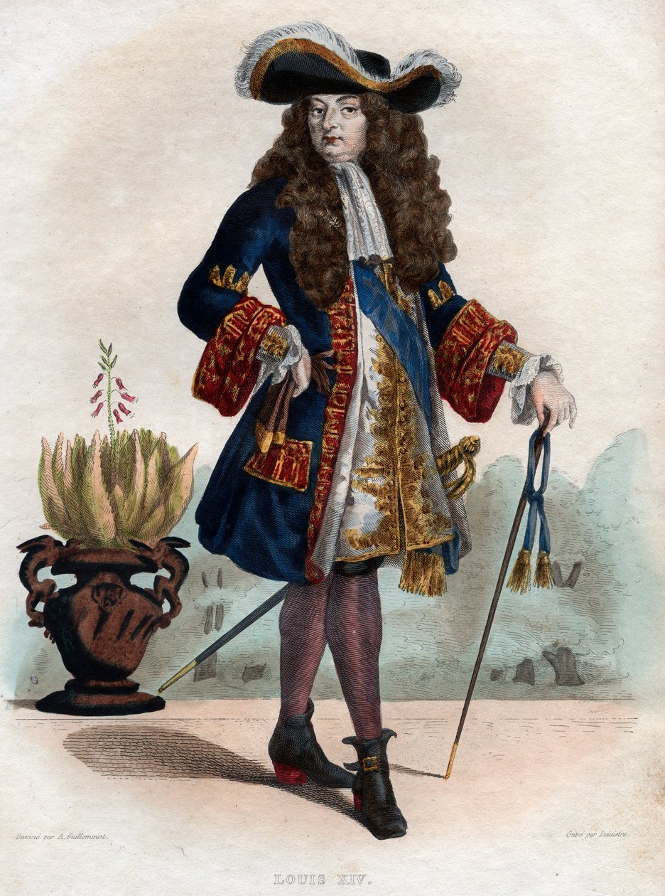 XIV. Lajos francia (1638-1715), francia király portréja. alkotó: French School