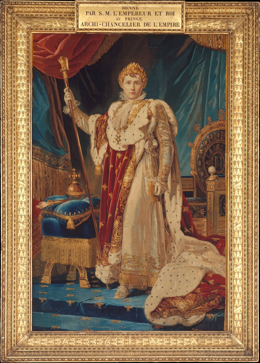 I. Napóleon portréja, 1808-11 (gyapjú, selyem, ezüst-aranyozott cérna) alkotó: French School