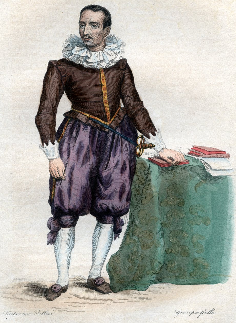 Pierre de Bourdeille, Brantome urának (és apátjának) (1535-1614), francia történész, katona és életrajzíró portréja. alkotó: French School