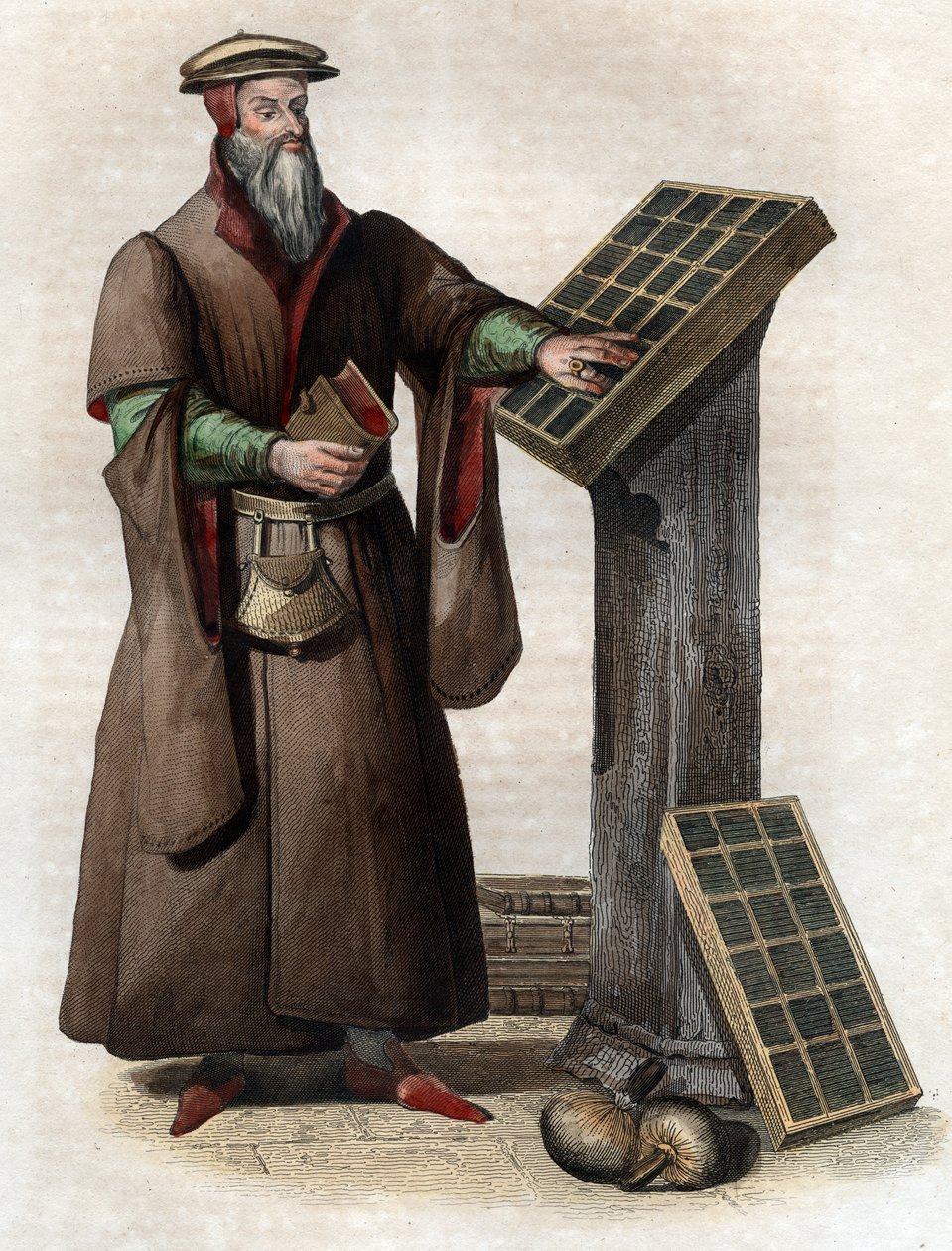 Robert I Estienne (Robert Stephens) (1503-1559) francia nyomdász portréja. alkotó: French School
