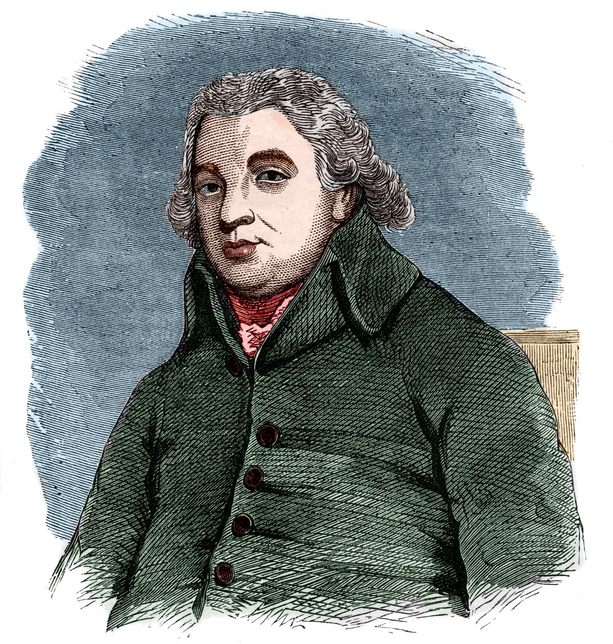 Robert Raikes (1736-1811) angol filantróp és anglikán laikus portréja. alkotó: French School