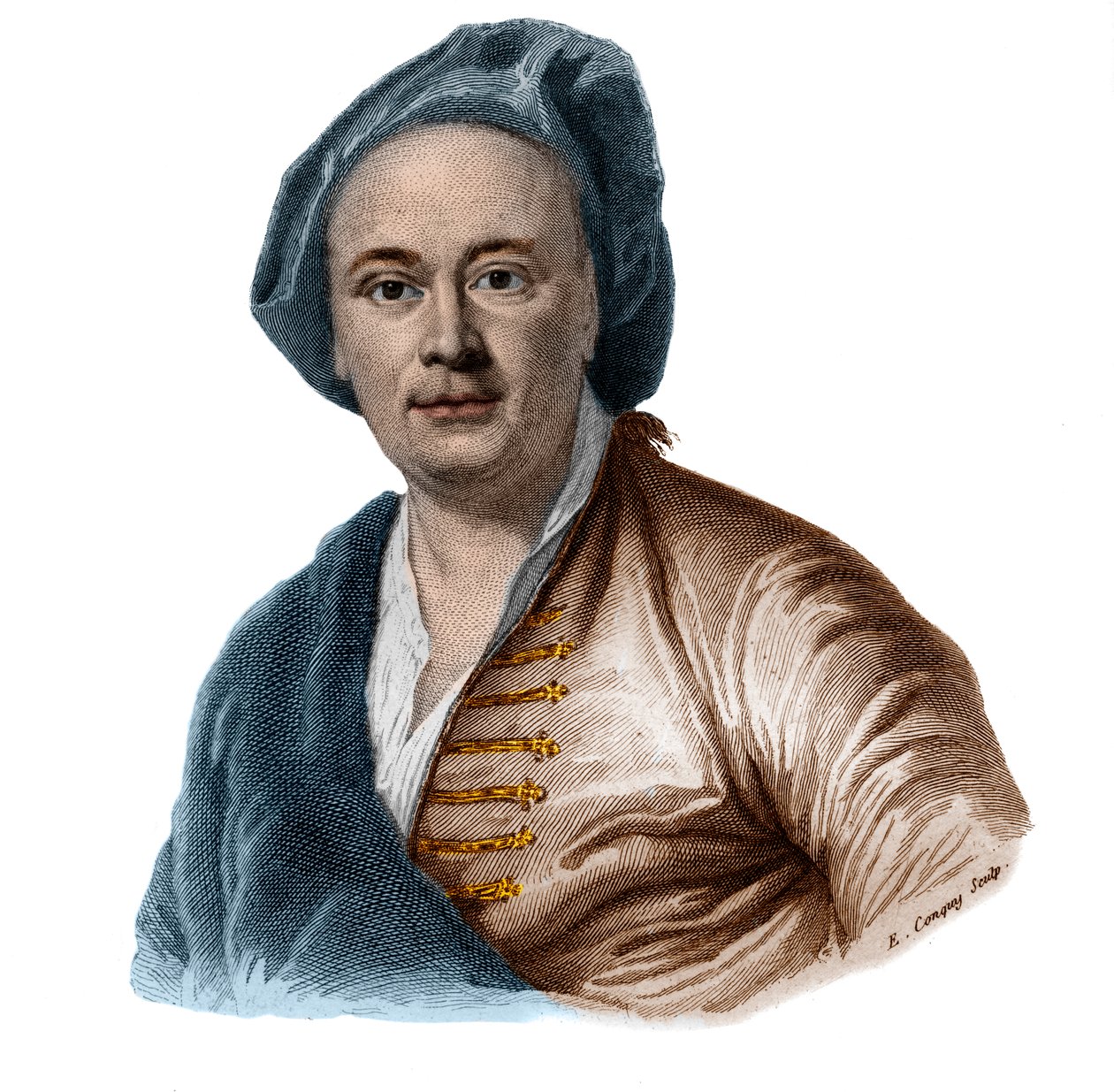 Maurice Quentin Delatour (De La Tour) francia festő (1704-1788) portréja. alkotó: French School
