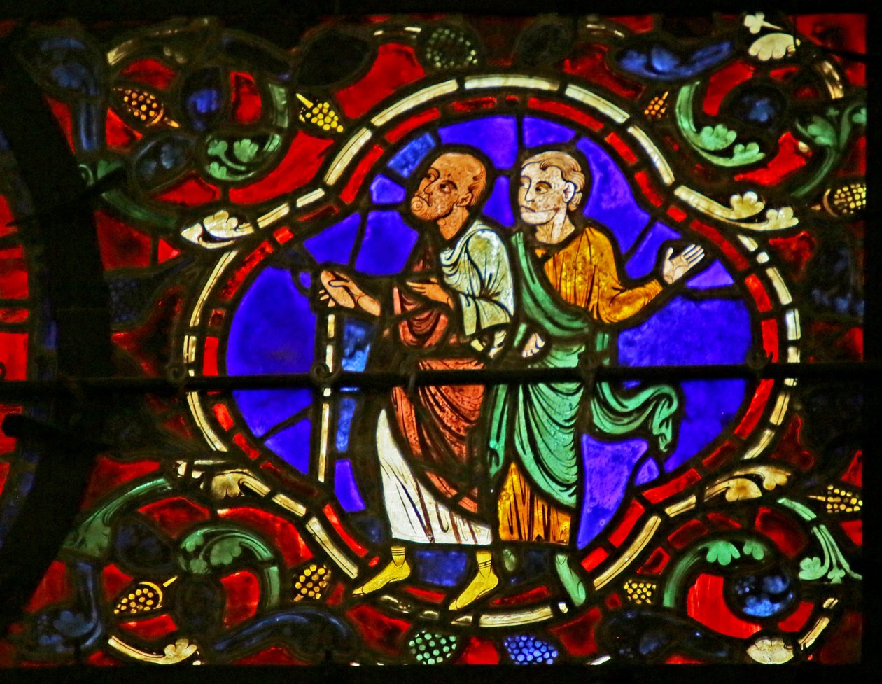 Jelenet Szent Márton életéből, Chartres-i katedrális alkotó: French School