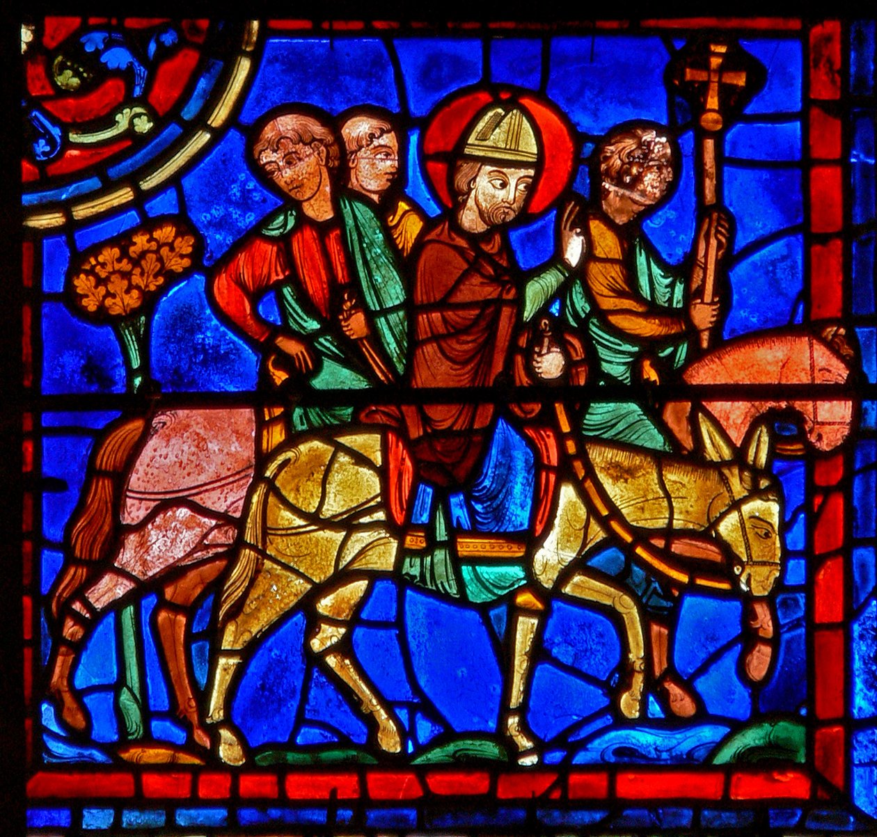Jelenet Szent Márton életéből, Chartres-i katedrális alkotó: French School
