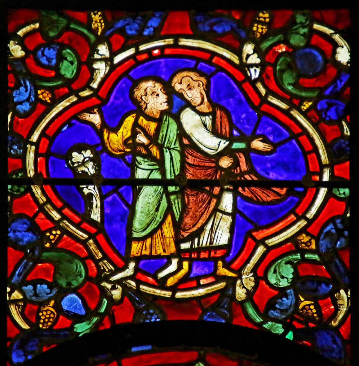 Jelenet Szent Márton életéből, Chartres-i katedrális alkotó: French School