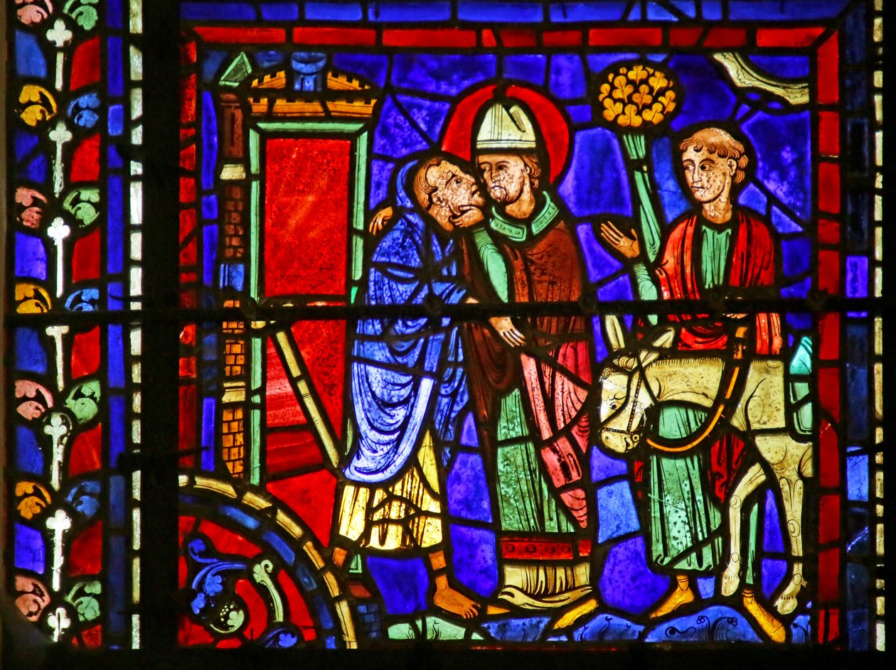 Jelenet Szent Márton életéből, Chartres-i katedrális alkotó: French School