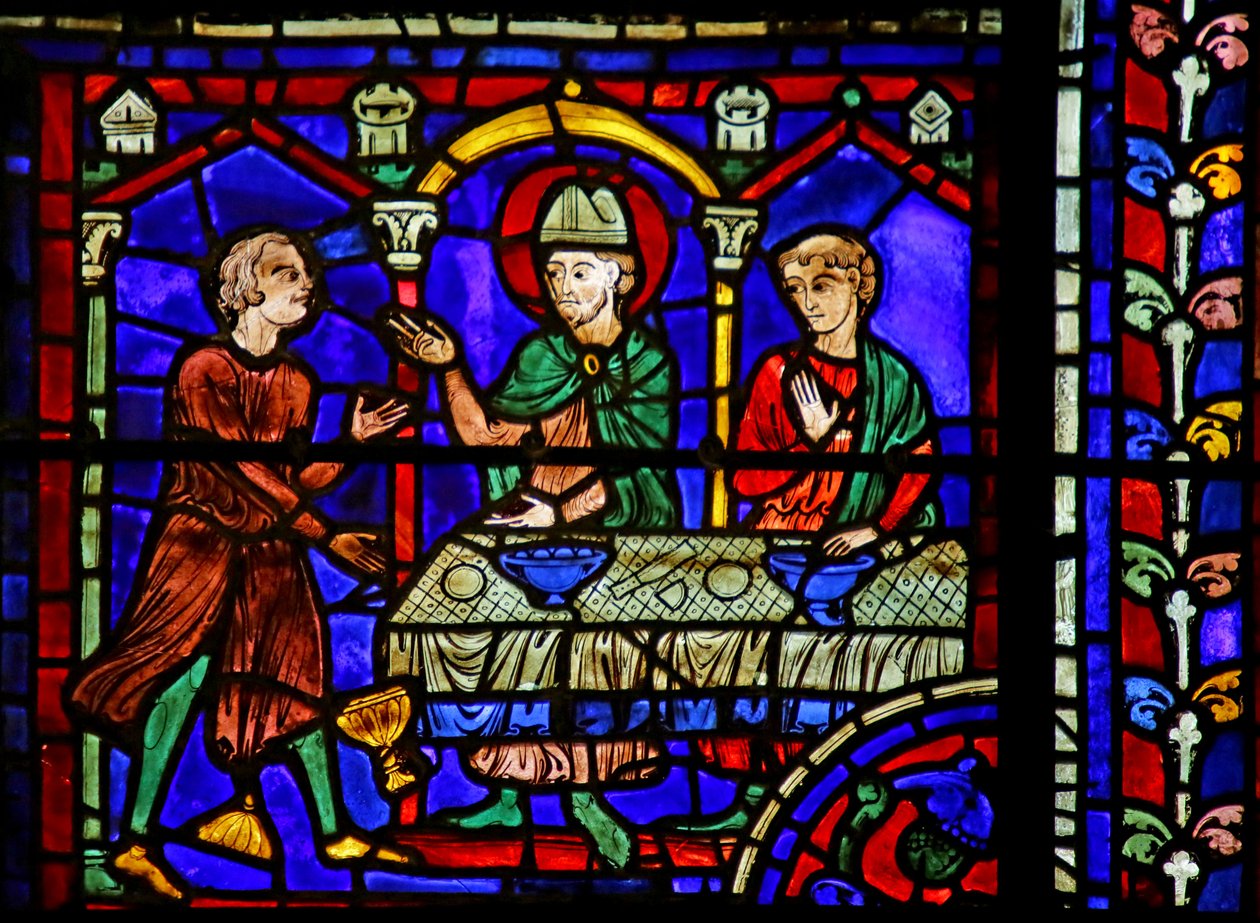 Jelenet Szent Márton életéből, Chartres-i katedrális alkotó: French School