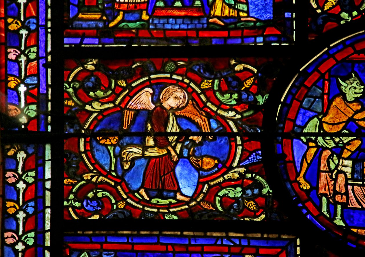 Jelenet Szent Márton életéből, Chartres-i katedrális alkotó: French School