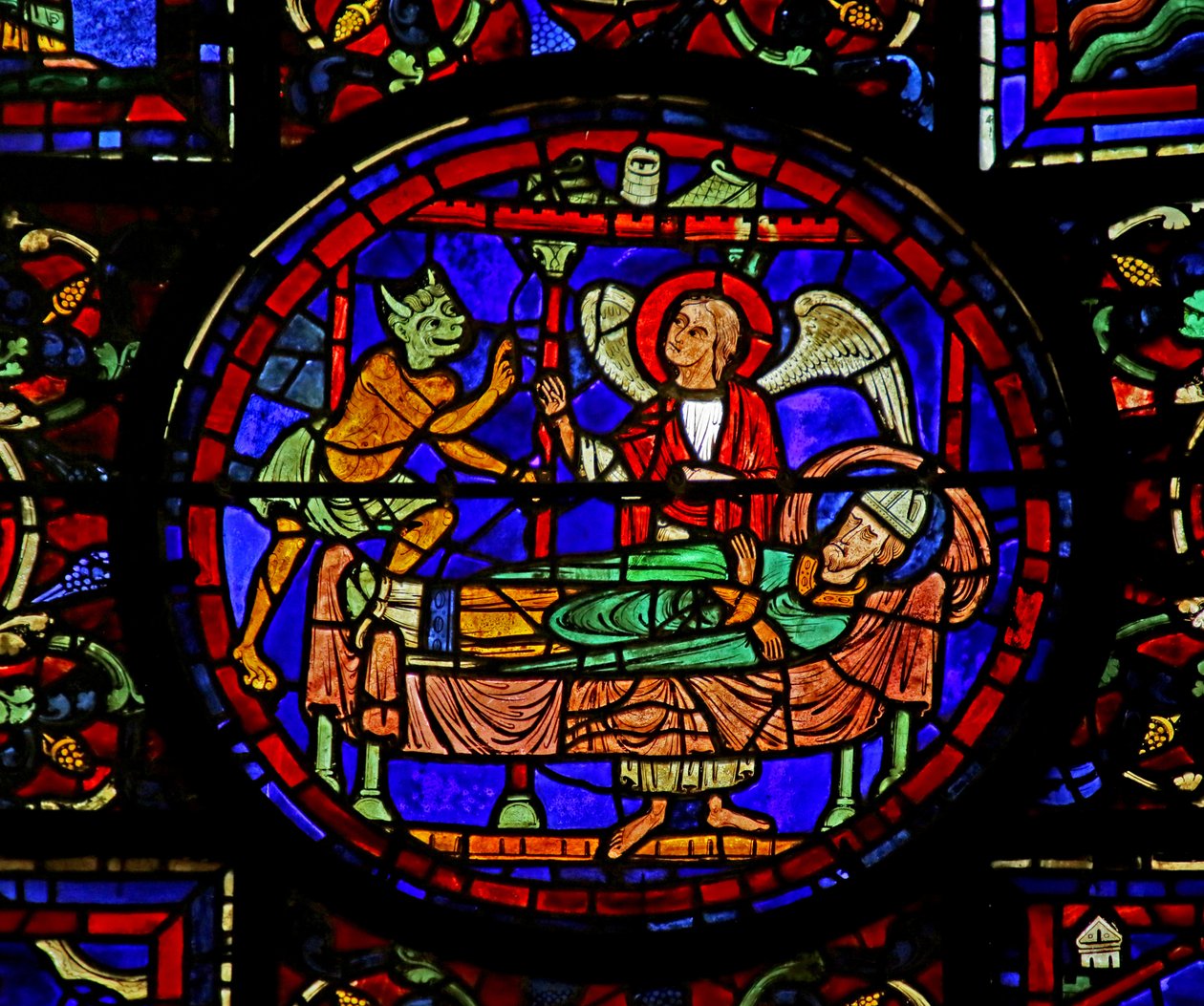 Jelenet Szent Márton életéből, Chartres-i katedrális alkotó: French School