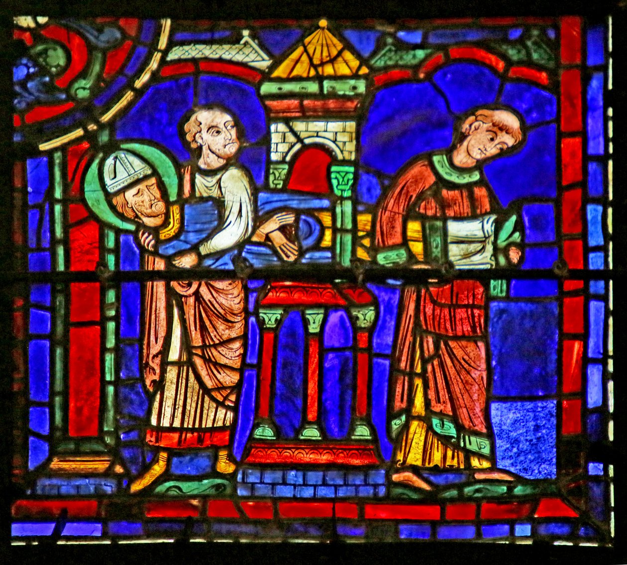 Jelenet Szent Márton életéből, Chartres-i katedrális alkotó: French School