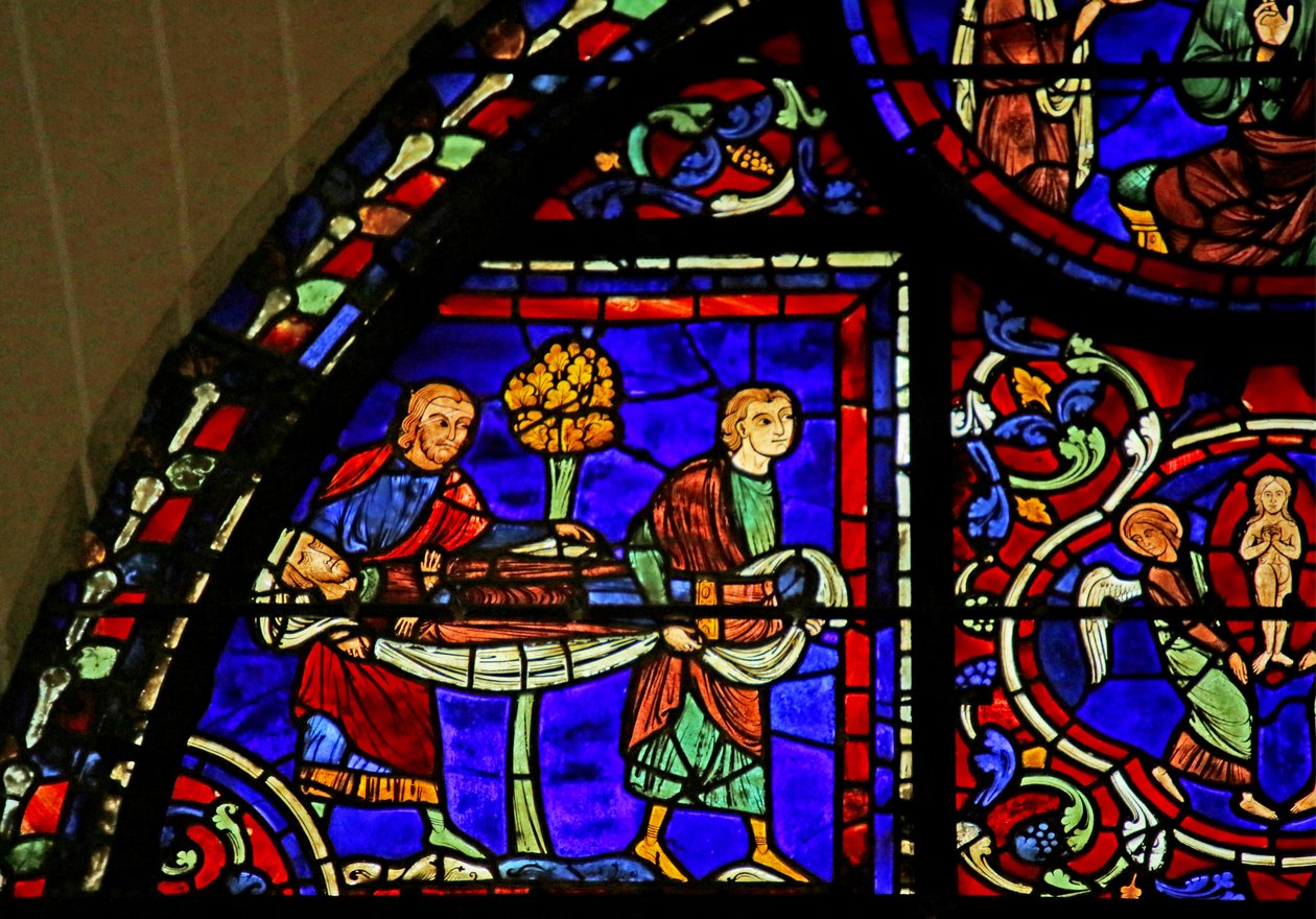 Jelenet Szent Márton életéből, Chartres-i katedrális alkotó: French School