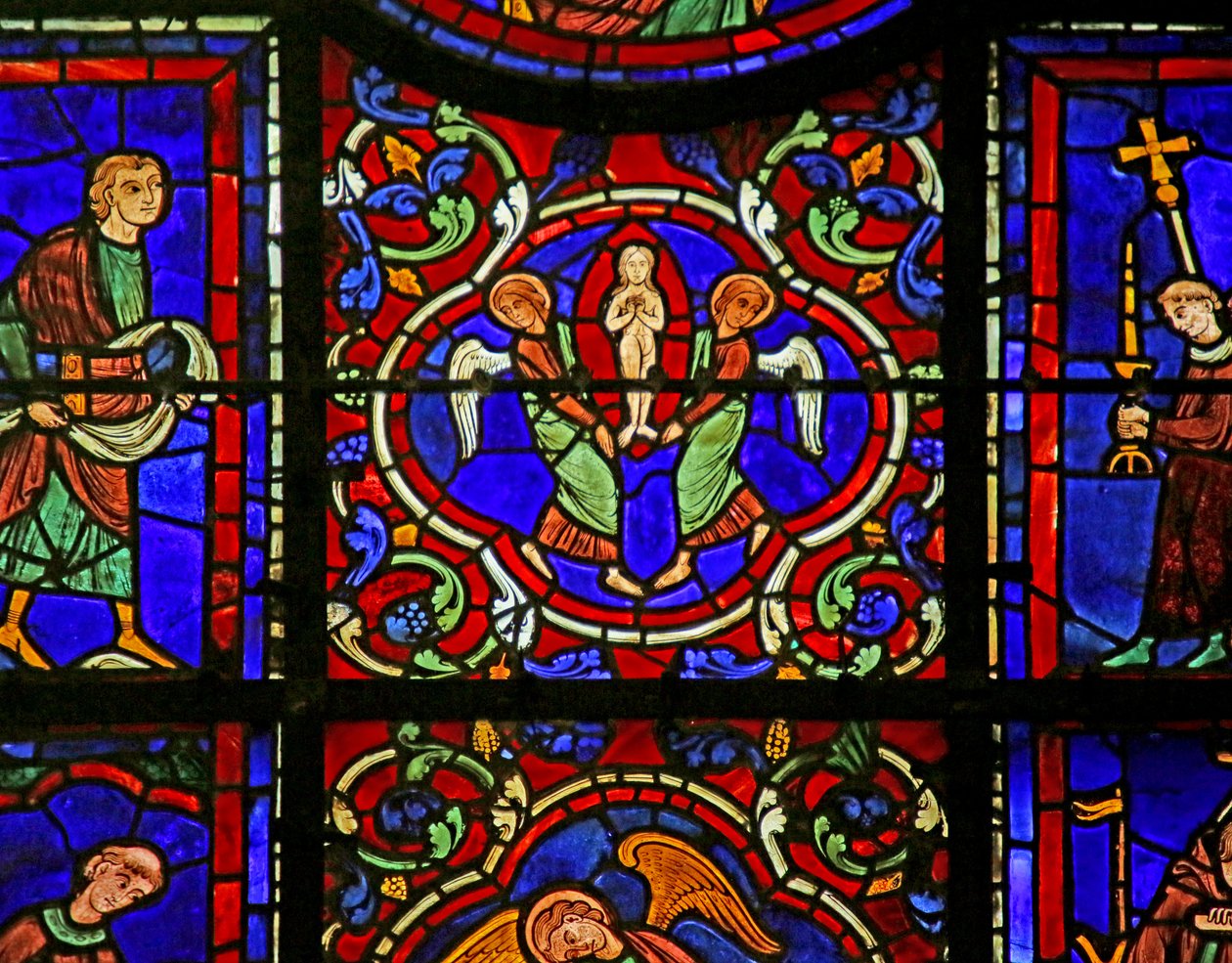 Jelenet Szent Márton életéből, Chartres-i katedrális alkotó: French School