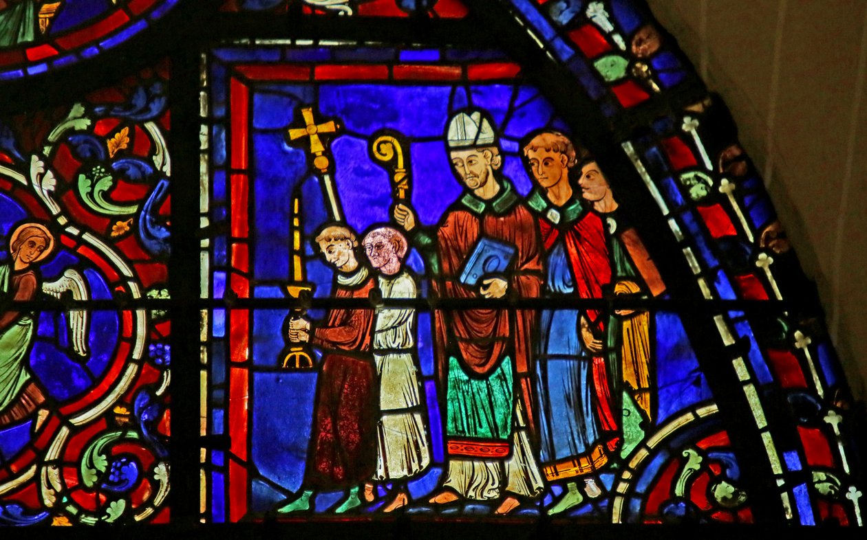 Jelenet Szent Márton életéből, Chartres-i katedrális alkotó: French School