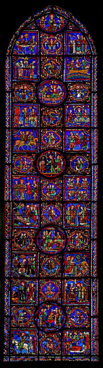 Jelenet Szent Márton életéből, Chartres-i katedrális alkotó: French School