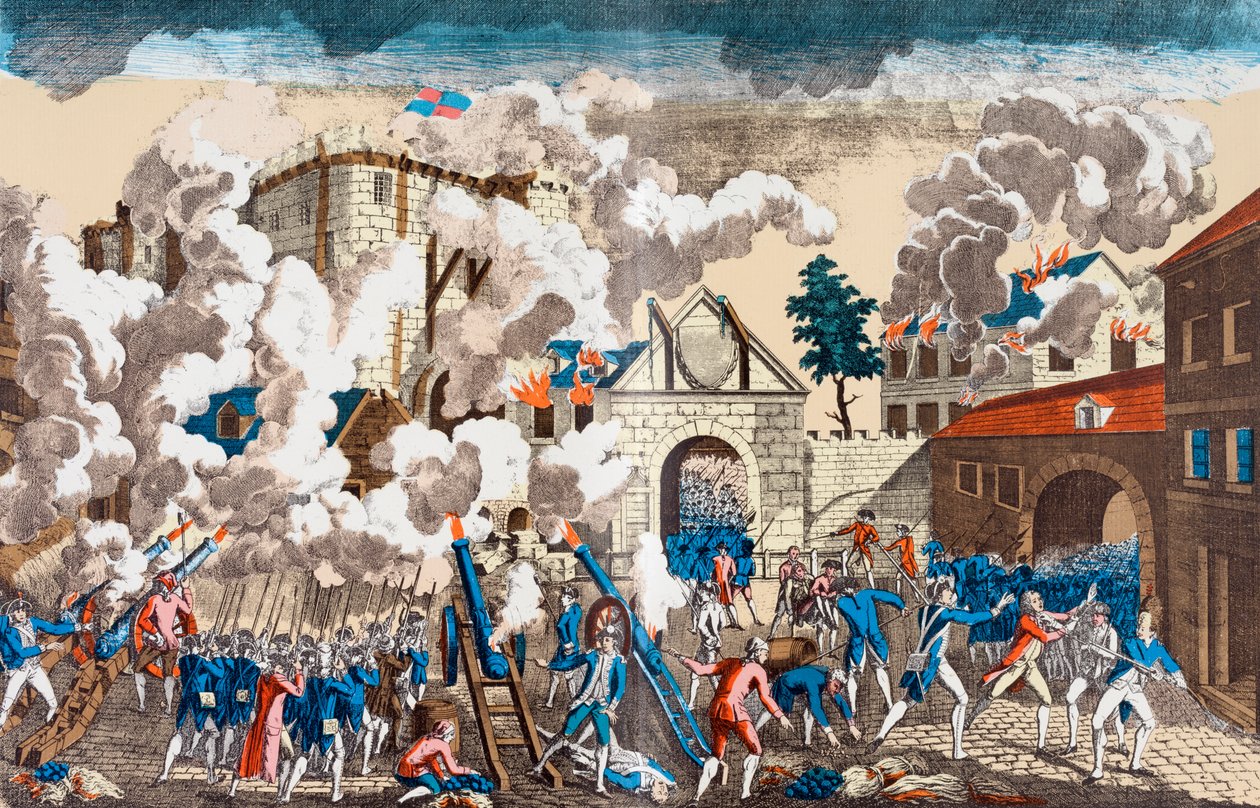 A Bastille megtámadása, 1789. július 14 alkotó: French School