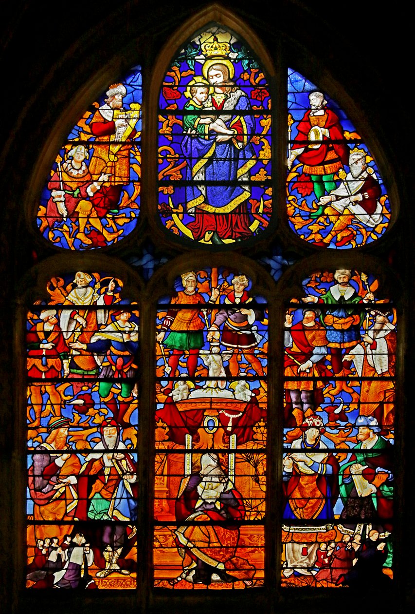 Jesse fáját ábrázoló ablak, 1532 körül alkotó: French School